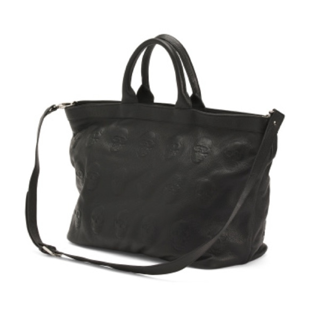 IO Pelle leather large skull bag